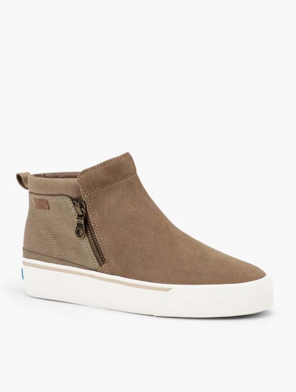 Keds® Cooper Zip Suede Canvas Sneakers